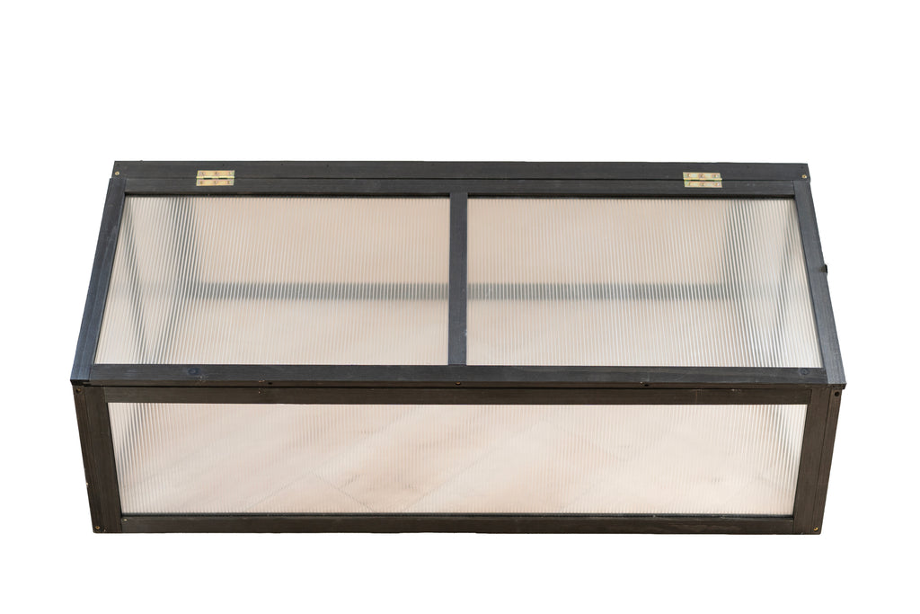 Zestaw 2 naturalnych grządek podwyższonych 1200x800 + mini szklarnia ogrodowa ORGANIC