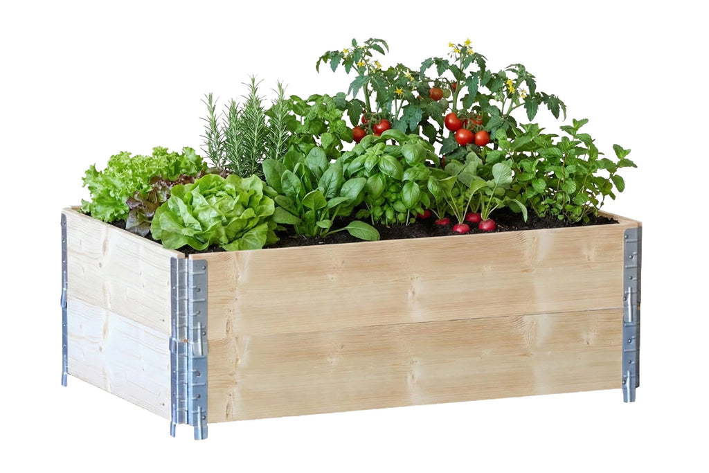 Zestaw 2 sztuk - grządka podwyższona 800x600 naturalna